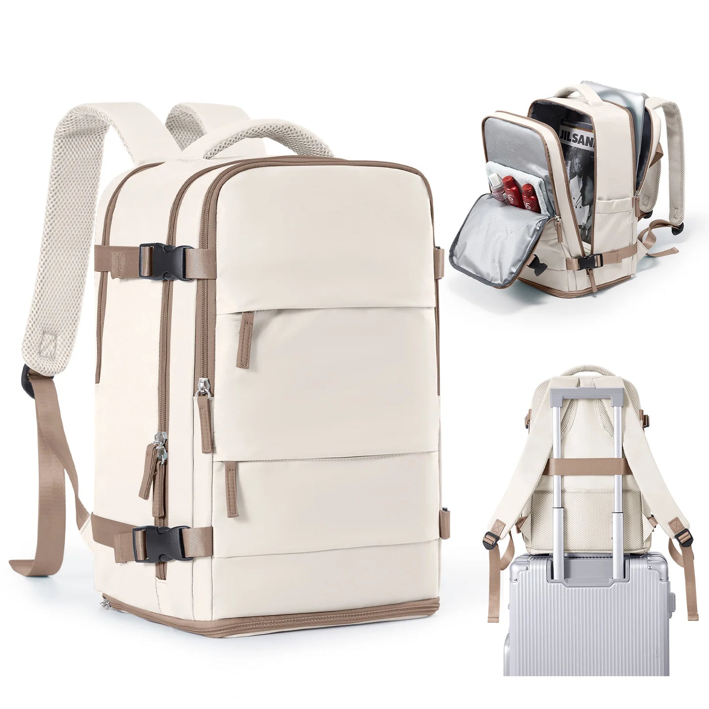 Sac à Dos de Voyage Cabine – Imperméable & Multi-Compartiments (40×20×25 cm)