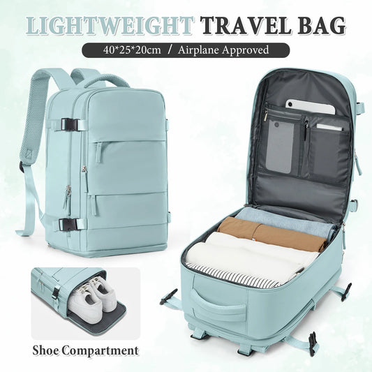 Sac à Dos de Voyage Cabine – Imperméable & Multi-Compartiments (40×20×25 cm)
