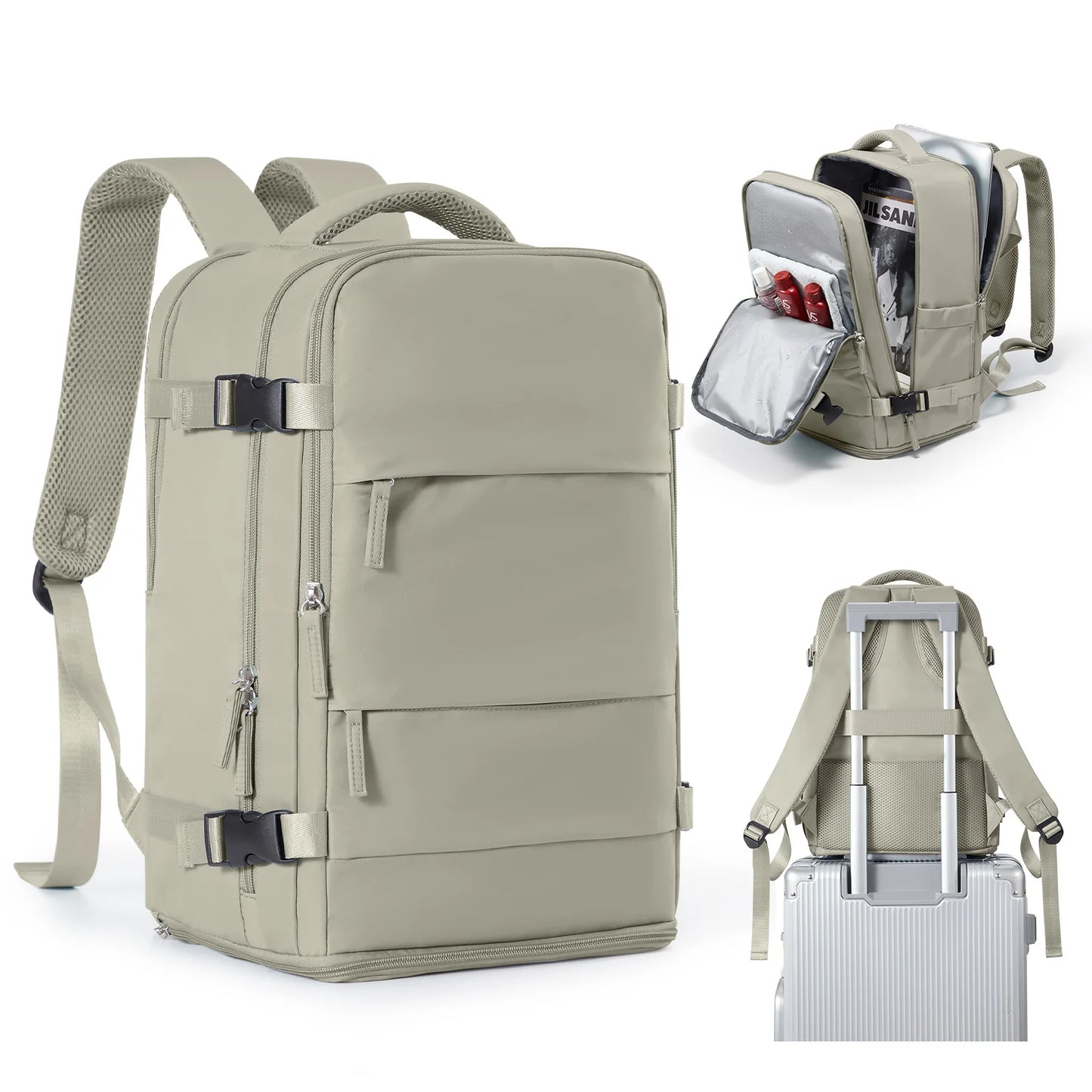 Sac à Dos de Voyage Cabine – Imperméable & Multi-Compartiments (40×20×25 cm)
